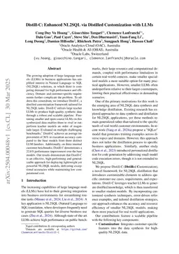 Distill-C: Enhanced NL2SQL via Distilled Customization with LLMs