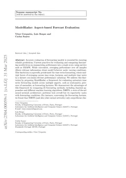 ModelRadar: Aspect-based Forecast Evaluation