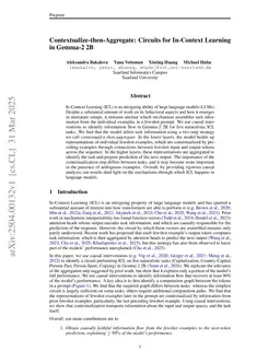 Contextualize-then-Aggregate: Circuits for In-Context Learning in Gemma-2 2B