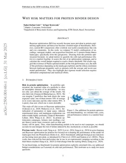 Why risk matters for protein binder design