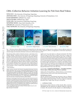 CBIL: Collective Behavior Imitation Learning for Fish from Real Videos