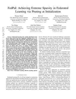 FedPaI: Achieving Extreme Sparsity in Federated Learning via Pruning at Initialization
