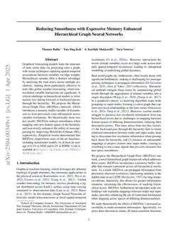Reducing Smoothness with Expressive Memory Enhanced Hierarchical Graph Neural Networks