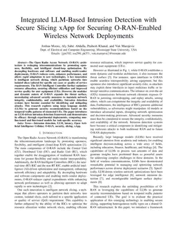 Integrated LLM-Based Intrusion Detection with Secure Slicing xApp for Securing O-RAN-Enabled Wireless Network Deployments