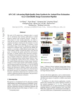 AP-CAP: Advancing High-Quality Data Synthesis for Animal Pose Estimation via a Controllable Image Generation Pipeline