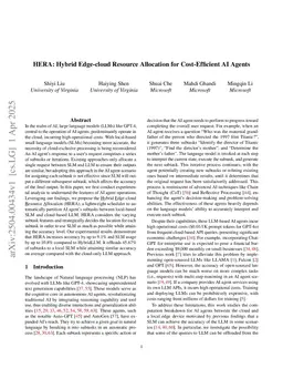 HERA: Hybrid Edge-cloud Resource Allocation for Cost-Efficient AI Agents