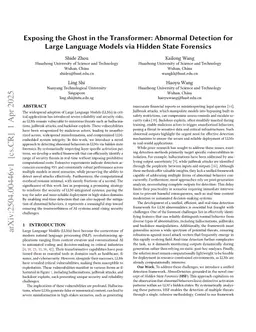 Exposing the Ghost in the Transformer: Abnormal Detection for Large Language Models via Hidden State Forensics