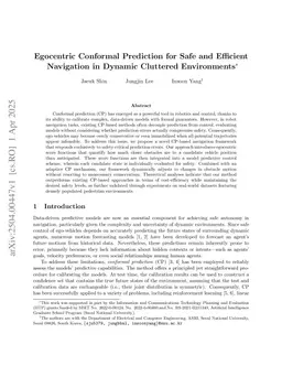 Egocentric Conformal Prediction for Safe and Efficient Navigation in Dynamic Cluttered Environments