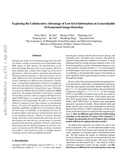 Exploring the Collaborative Advantage of Low-level Information on Generalizable AI-Generated Image Detection