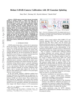 Robust LiDAR-Camera Calibration with 2D Gaussian Splatting