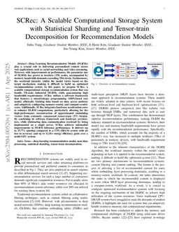 SCRec: A Scalable Computational Storage System with Statistical Sharding and Tensor-train Decomposition for Recommendation Models