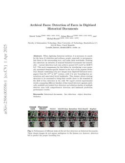 Archival Faces: Detection of Faces in Digitized Historical Documents