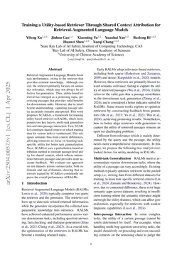 Training a Utility-based Retriever Through Shared Context Attribution for Retrieval-Augmented Language Models