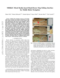 MRHaD: Mixed Reality-based Hand-Drawn Map Editing Interface for Mobile Robot Navigation