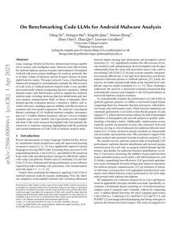 On Benchmarking Code LLMs for Android Malware Analysis