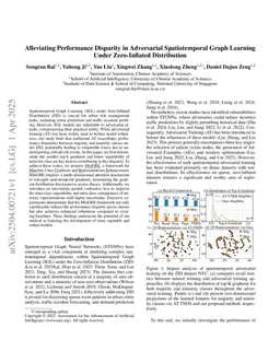 Alleviating Performance Disparity in Adversarial Spatiotemporal Graph Learning Under Zero-Inflated Distribution