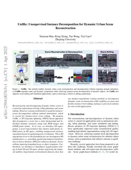 UnIRe: Unsupervised Instance Decomposition for Dynamic Urban Scene Reconstruction