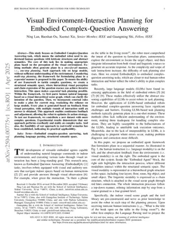 Visual Environment-Interactive Planning for Embodied Complex-Question Answering