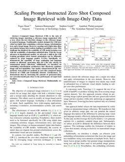 Scaling Prompt Instructed Zero Shot Composed Image Retrieval with Image-Only Data