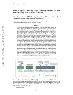 ScholarCopilot: Training Large Language Models for Academic Writing with Accurate Citations