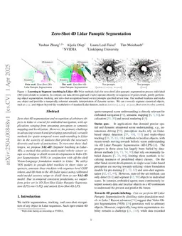 Zero-Shot 4D Lidar Panoptic Segmentation