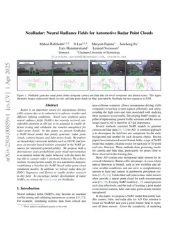 NeuRadar: Neural Radiance Fields for Automotive Radar Point Clouds
