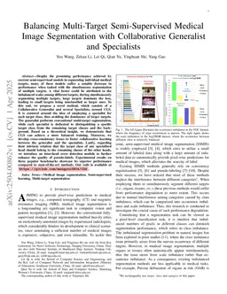 Balancing Multi-Target Semi-Supervised Medical Image Segmentation with Collaborative Generalist and Specialists