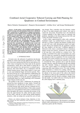 Combined Aerial Cooperative Tethered Carrying and Path Planning for Quadrotors in Confined Environments