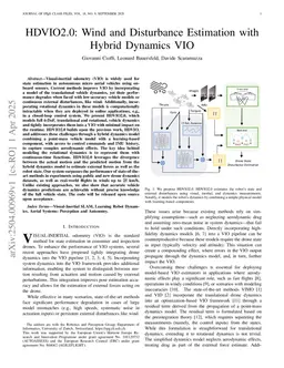 HDVIO2.0: Wind and Disturbance Estimation with Hybrid Dynamics VIO