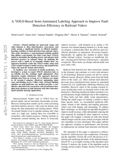 A YOLO-Based Semi-Automated Labeling Approach to Improve Fault Detection Efficiency in Railroad Videos