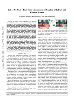 Cal or No Cal? -- Real-Time Miscalibration Detection of LiDAR and Camera Sensors