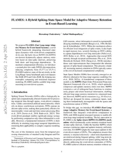 FLAMES: A Hybrid Spiking-State Space Model for Adaptive Memory Retention in Event-Based Learning