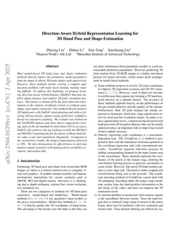 Direction-Aware Hybrid Representation Learning for 3D Hand Pose and Shape Estimation