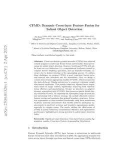 CFMD: Dynamic Cross-layer Feature Fusion for Salient Object Detection