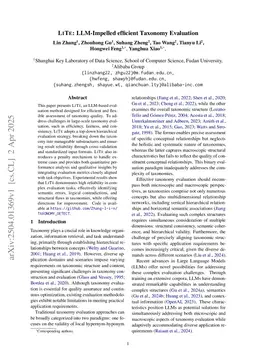 LITE: LLM-Impelled efficient Taxonomy Evaluation