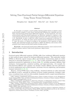 Solving Time-Fractional Partial Integro-Differential Equations Using Tensor Neural Network