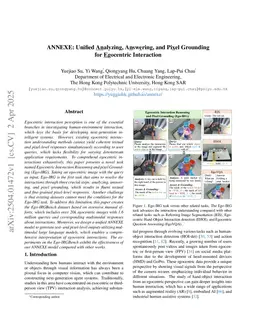 ANNEXE: Unified Analyzing, Answering, and Pixel Grounding for Egocentric Interaction
