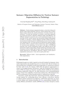 Instance Migration Diffusion for Nuclear Instance Segmentation in Pathology