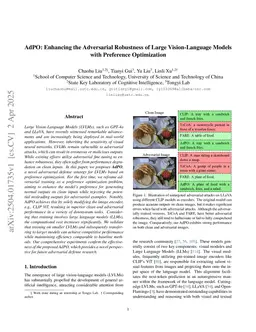 AdPO: Enhancing the Adversarial Robustness of Large Vision-Language Models with Preference Optimization