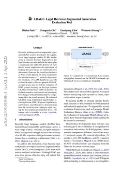 LRAGE: Legal Retrieval Augmented Generation Evaluation Tool