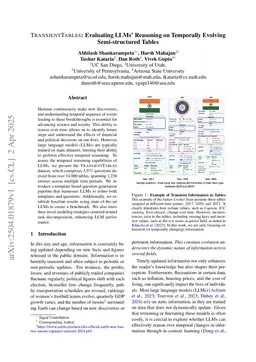 TransientTables: Evaluating LLMs' Reasoning on Temporally Evolving Semi-structured Tables