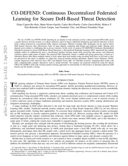 CO-DEFEND: Continuous Decentralized Federated Learning for Secure DoH-Based Threat Detection