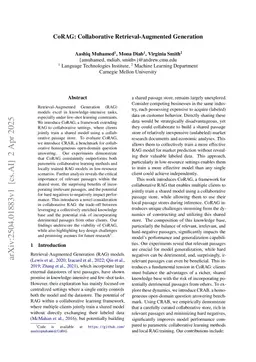 CoRAG: Collaborative Retrieval-Augmented Generation