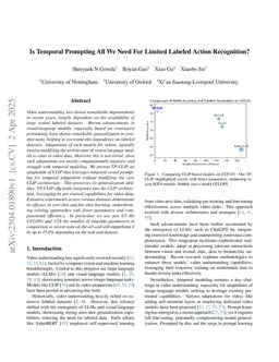 Is Temporal Prompting All We Need For Limited Labeled Action Recognition?