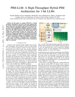 PIM-LLM: A High-Throughput Hybrid PIM Architecture for 1-bit LLMs