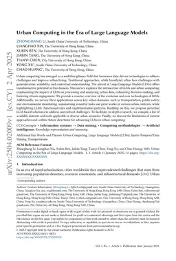 Urban Computing in the Era of Large Language Models