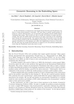 Geometric Reasoning in the Embedding Space