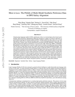 More is Less: The Pitfalls of Multi-Model Synthetic Preference Data in DPO Safety Alignment