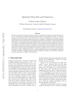 Quantum Deep Sets and Sequences