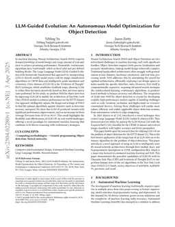 LLM-Guided Evolution: An Autonomous Model Optimization for Object Detection